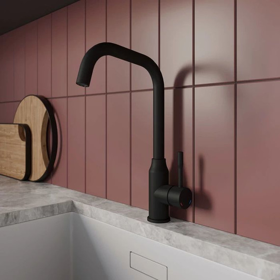 Смеситель для кухни Milardo Meal M01BLL0M05, черный матовый фото 2