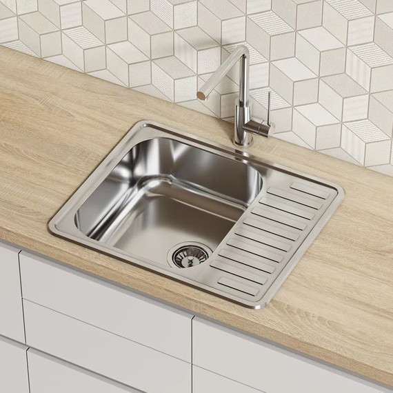 Кухонная мойка Iddis Strit STR58PDi77, сталь - 2 Кухонная мойка Iddis Strit STR58PDi77, сталь фото 2