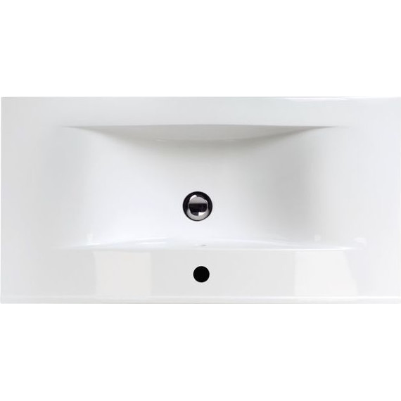 Тумба подвесная с раковиной Art&Max Family-M-1000-2C-SO-HC 100 см, угольный камень фото 3