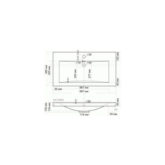 Тумба подвесная с раковиной Art&Max Family-M-1000-2C-SO-IS 100 см, железный камень фото 5