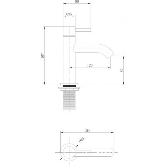 Смеситель для раковины Abber Wasser Kreis AF8110RG, розовое золото, Цвет производителя: золото фото 3