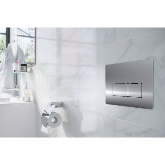 Кнопка смыва Azario AZ-8200-0089/AZ-P58-0120, хром глянец фото 2