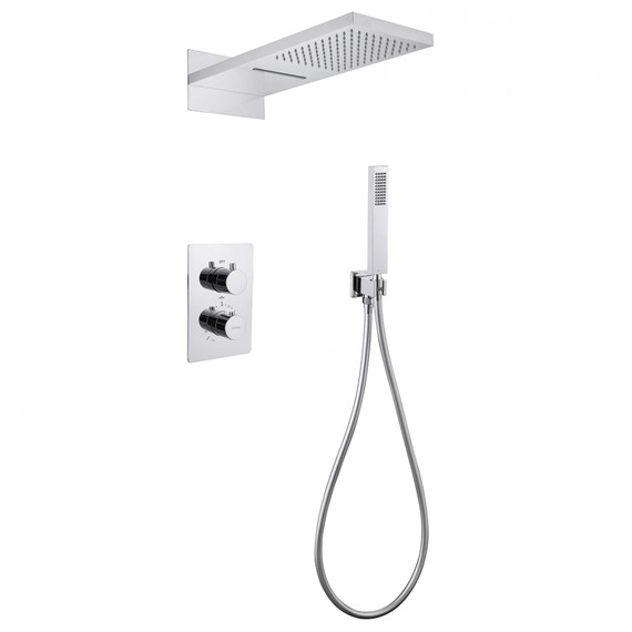 Душевая система для душа с термостатом Abber Weiss Insel AF8052 -  Душевая система для душа с термостатом Abber Weiss Insel AF8052 фото