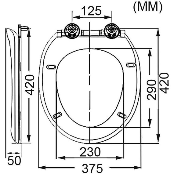 Сиденье с крышкой для унитаза Art&Max Forli микролифт AM020SC - 5 Сиденье с крышкой для унитаза Art&Max Forli микролифт AM020SC фото 5