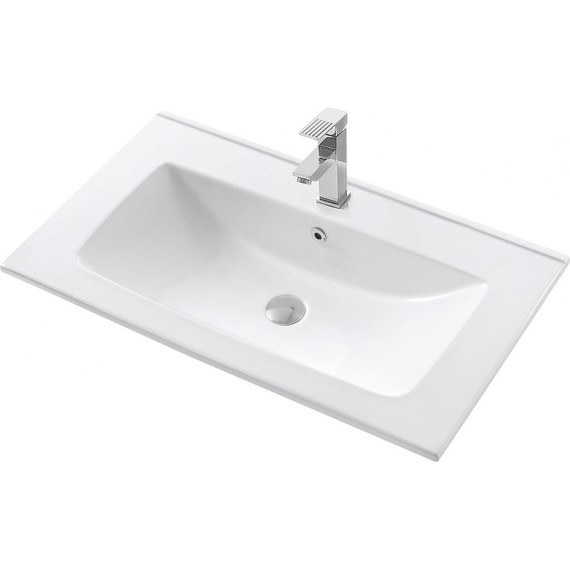 Тумба подвесная с раковиной Art&Max AM-Platino-800-2C-SO-GM-Cer 80 см, серый матовый - 2 Тумба подвесная с раковиной Art&Max AM-Platino-800-2C-SO-GM-Cer 80 см, серый матовый фото 2