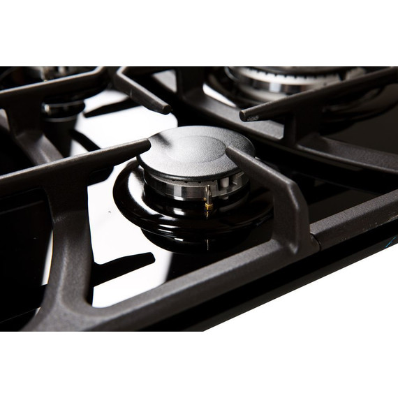 Газовая варочная поверхность Oasis P-GBTT (чёрное стекло) фото 4