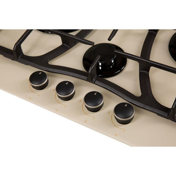Газовая варочная поверхность Oasis P-GITT (бежевое стекло) фото 3