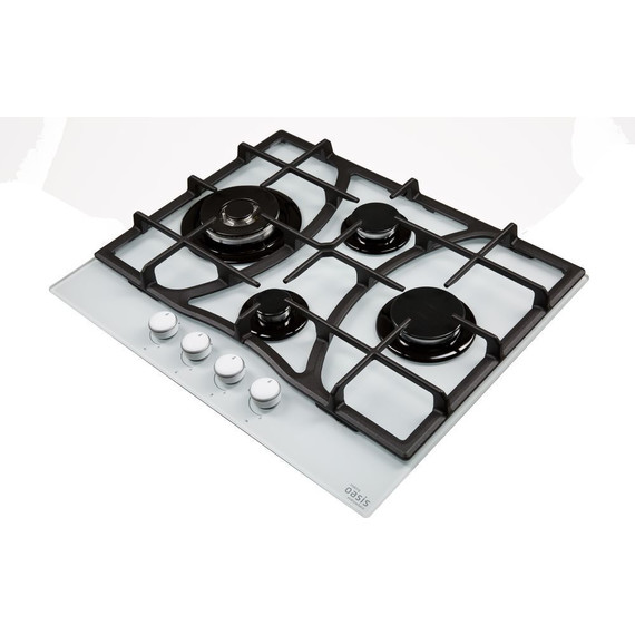 Газовая варочная поверхность Oasis P-GWTT (белое стекло) фото 3