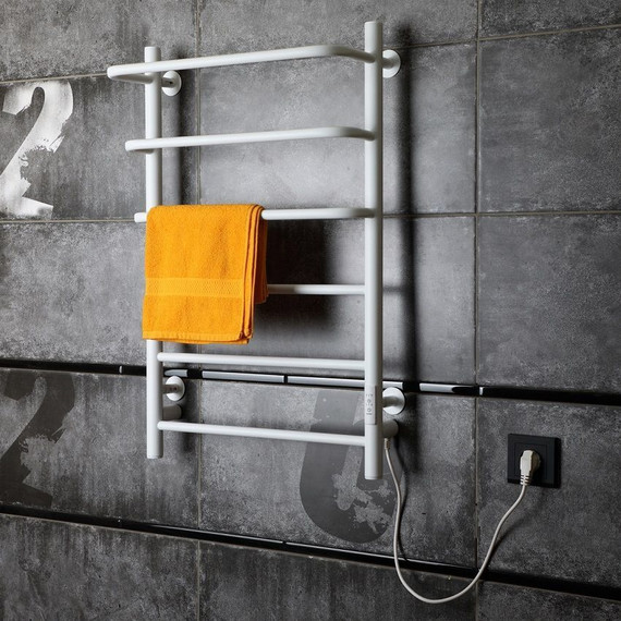 Полотенцесушитель электрический Тругор Пэк сп 19 П6 500х800 мм (возможность скрытого подключения) 00-00045103, белый - 2 Полотенцесушитель электрический Тругор Пэк сп 19 П6 500х800 мм (возможность скрытого подключения) 00-00045103, белый фото 2