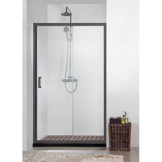 Душевая дверь Aquatek 100 см AQ ARI RA 10020BL, чёрный/прозрачное - 2 Душевая дверь Aquatek 100 см AQ ARI RA 10020BL, чёрный/прозрачное фото 2