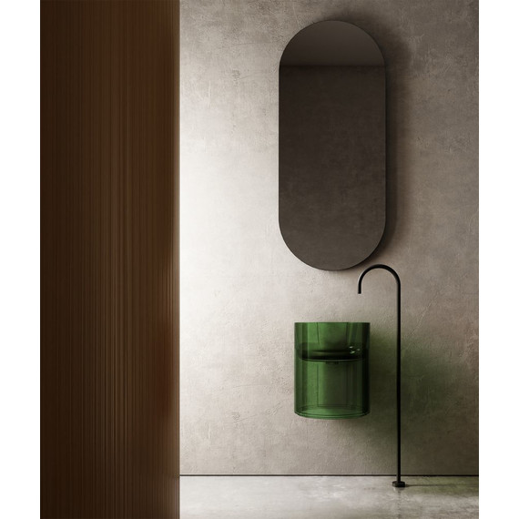 Раковина подвесная прозрачная Abber Kristall 42 см AT2704Emerald, зеленый - 2 Раковина подвесная прозрачная Abber Kristall 42 см AT2704Emerald, зеленый фото 2