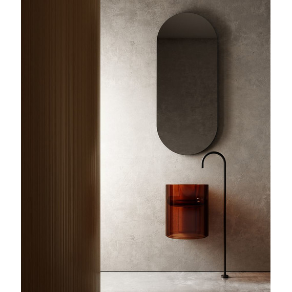 Раковина подвесная прозрачная Abber Kristall 42 см AT2704Opal, коричневый - 2 Раковина подвесная прозрачная Abber Kristall 42 см AT2704Opal, коричневый фото 2