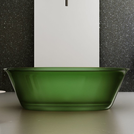 Ванна прозрачная Abber Kristall 170x75 см AT9707Emerald, зеленый фото 