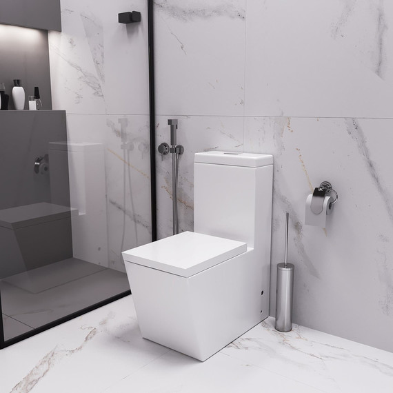 Унитаз-моноблок Grossman Cristal GR-4493 с крышкой микролифт фото 3