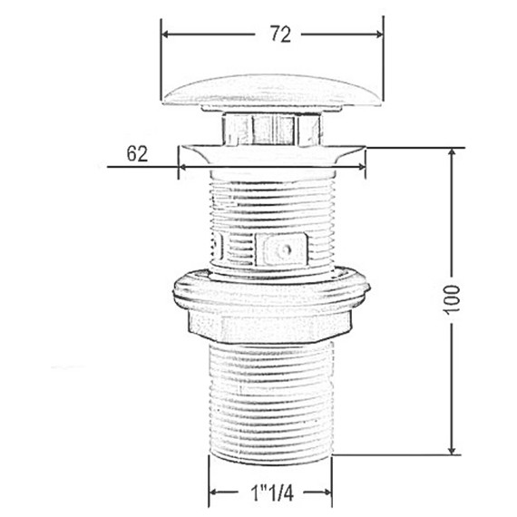 Донный клапан Artceram ACA038 16 00 blu zaffiro фото 3