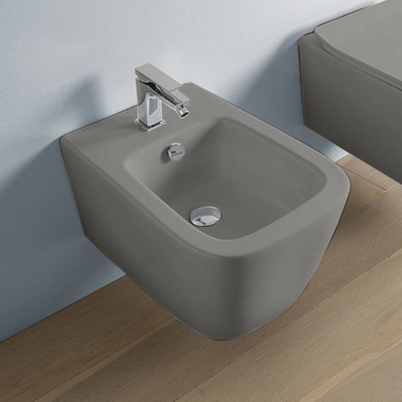 Биде подвесное ArtCeram A16 ASB001 15 00, grigio oliva фото 2