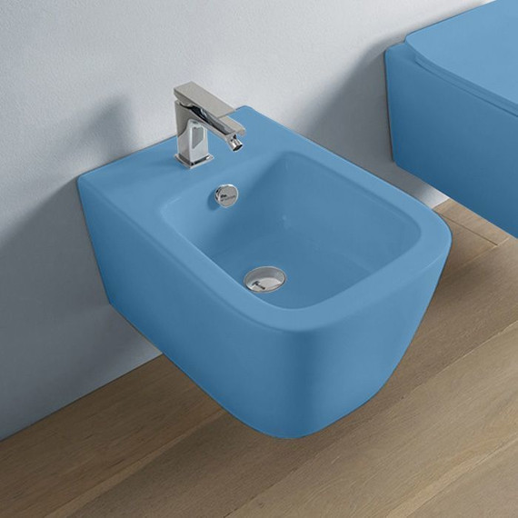 Биде подвесное ArtCeram A16 ASB001 38 00, blu avio фото 2