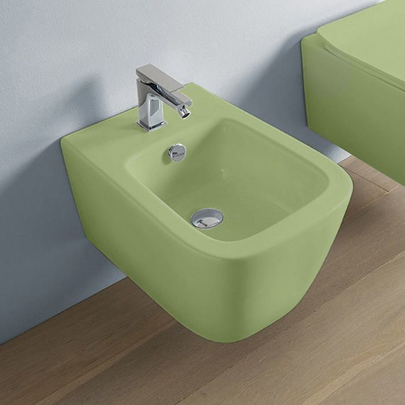 Биде подвесное ArtCeram A16 ASB001 44 00, salvia фото 2