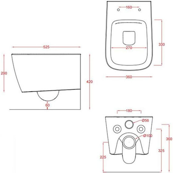 Унитаз подвесной безободковый ArtCeram A16 ASV003 01 00 - 2 Унитаз подвесной безободковый ArtCeram A16 ASV003 01 00 фото 2