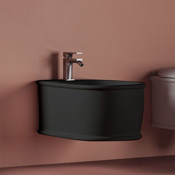 Биде подвесное ArtCeram Atelier ATB001 17 00, чёрный матовый фото 2