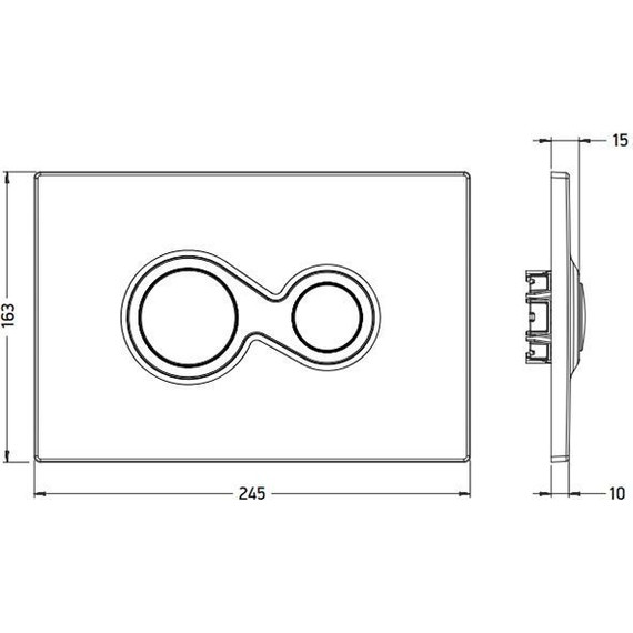 Кнопка смыва Artceram Monet 701.000.05, белый фото 2