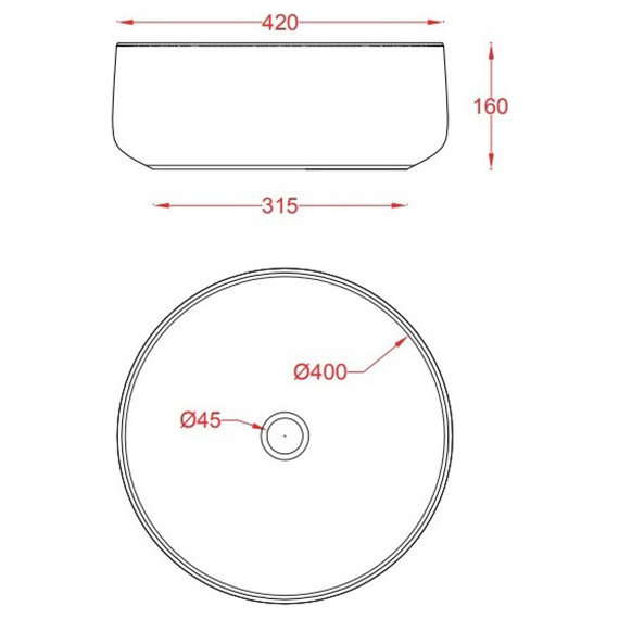 Раковина-чаша ArtCeram Cognac 42 см COL001 96 00, cloud фото 2
