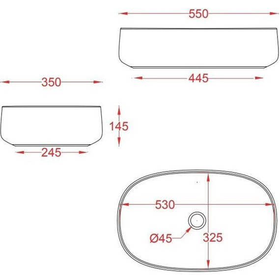 Раковина-чаша ArtCeram Cognac 55 см COL003 41 00, matera фото 2