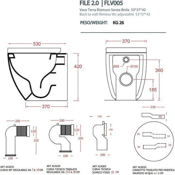 Унитаз приставной ArtCeram File 2.0 FLV005 39 00, cocoa - 2 Унитаз приставной ArtCeram File 2.0 FLV005 39 00, cocoa фото 2