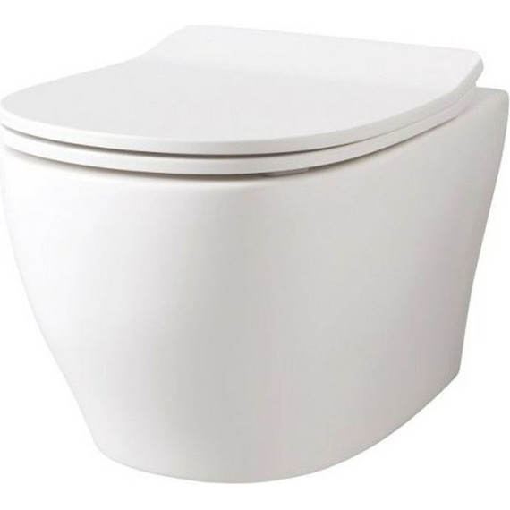 Унитаз подвесной безободковый ArtCeram Ten TEV006 01 00 сиденье с крышкой микролифт фото 2