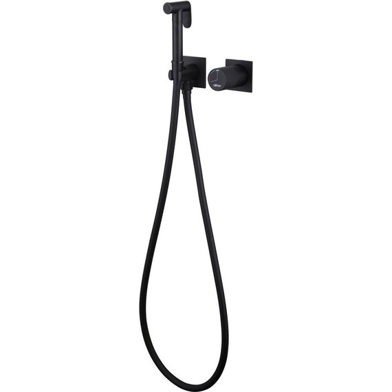 Набор для гигиенического душа Abber Rund AF8725B, черный матовый - 2 Набор для гигиенического душа Abber Rund AF8725B, черный матовый фото 2