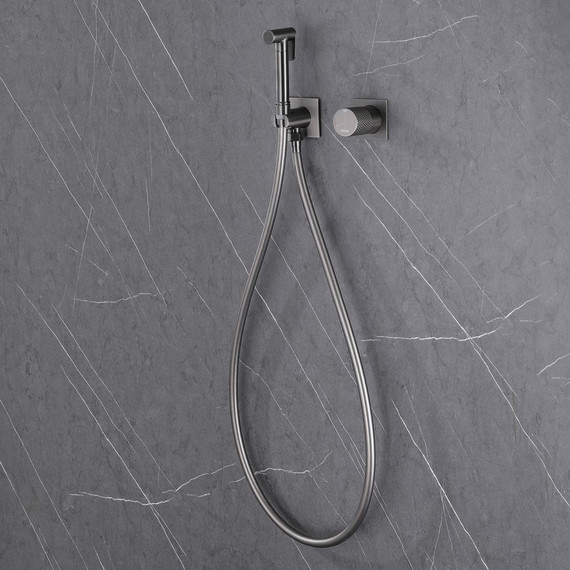 Набор для гигиенического душа Abber Rund AF8725NG, никель фото 3