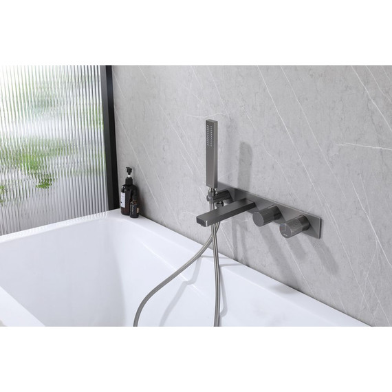 Смеситель для ванны Abber Rund AF8730NG, никель, Цвет производителя: никель фото 3