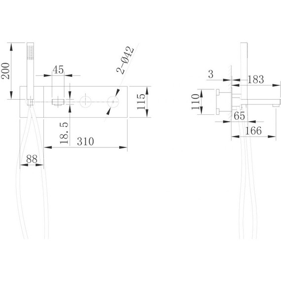 Смеситель для ванны Abber Rund AF8730, Цвет производителя: хром фото 3