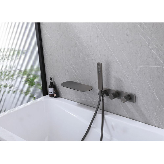 Смеситель для ванны Abber Rund AF8731NG, никель, Цвет производителя: никель фото 3