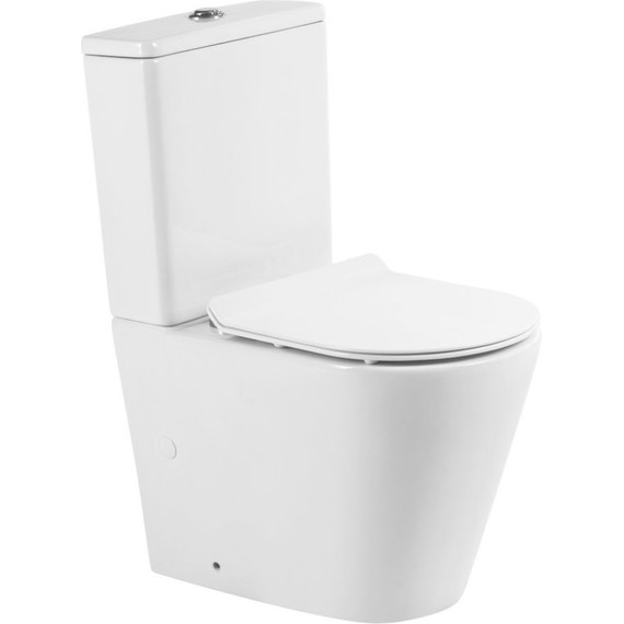 Унитаз-компакт безободковый BelBagno Flay-Tor BB2149CP-TOR (Система смыва торнадо) - 2 Унитаз-компакт безободковый BelBagno Flay-Tor BB2149CP-TOR (Система смыва торнадо) фото 2