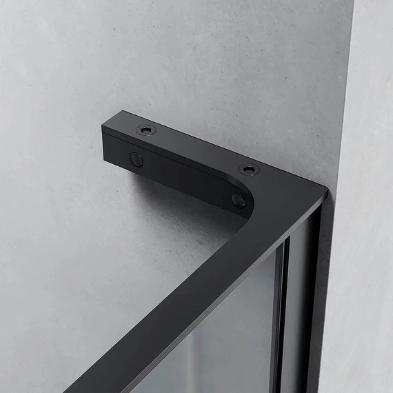 Душевая перегородка Veconi Korato 120 см KR77B-120-01-C8 (стекло 8 мм), черный/прозрачное фото 3