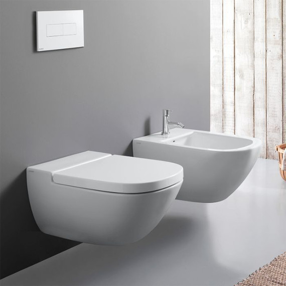 Унитаз подвесной Globo Stockholm LAS03.BI фото 2