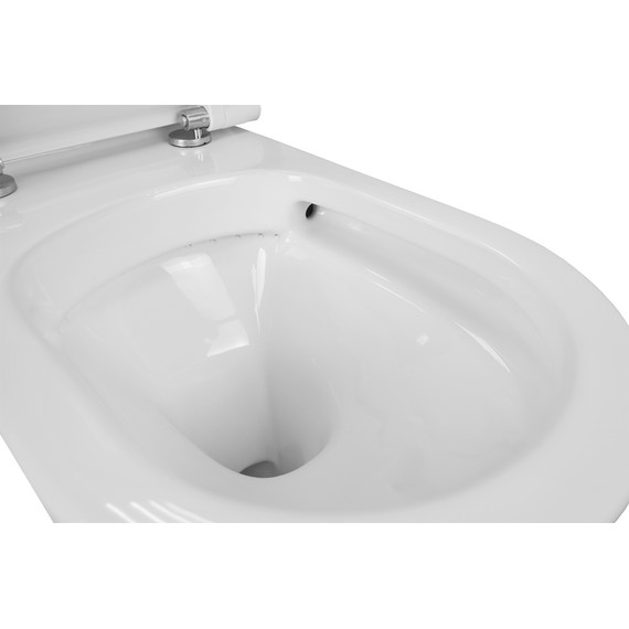 Унитаз-моноблок безободковый Creo Ceramique One ON0103 с крышкой микролифт фото 10