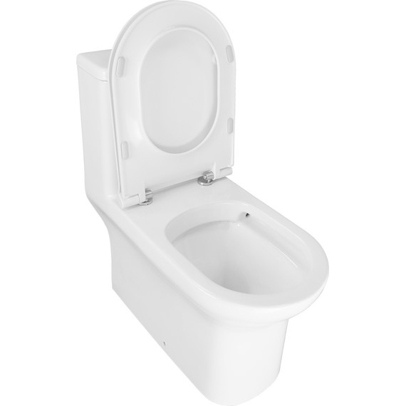 Унитаз-моноблок безободковый Creo Ceramique One ON0103 с крышкой микролифт фото 3