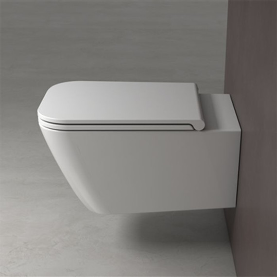 Унитаз подвесной безободковый Globo Stone STS06.BI - 2 Унитаз подвесной безободковый Globo Stone STS06.BI фото 2