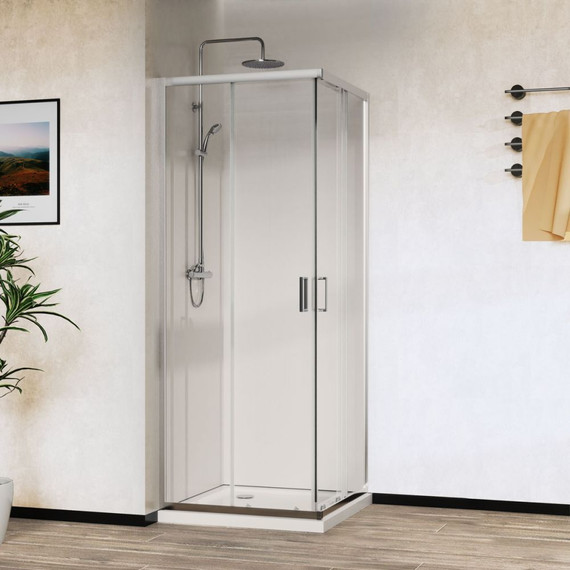 Душевое ограждение Vincea City 100x80 см VSS-5CT8010CL, хром/прозрачное фото 2