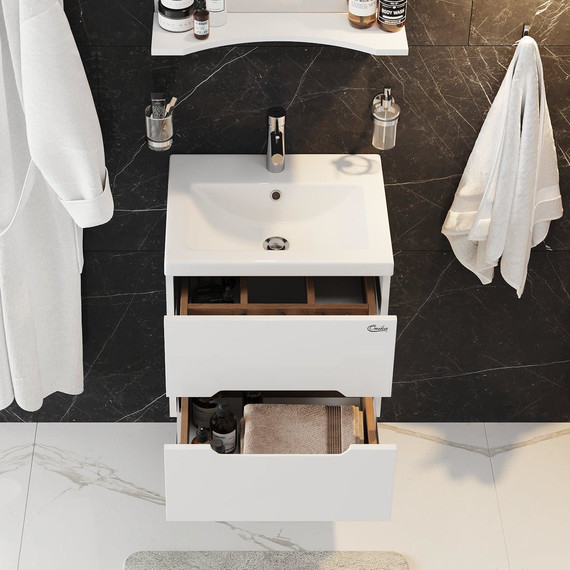 Тумба подвесная с раковиной Onika Айленд 50 см 105021 (раковина Como 50) фото 7