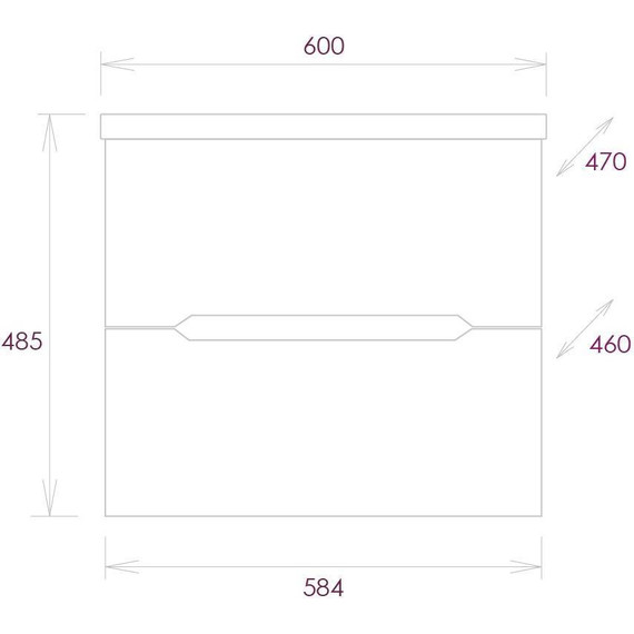 Тумба подвесная с раковиной Onika Айленд 60 см 106114 фото 12