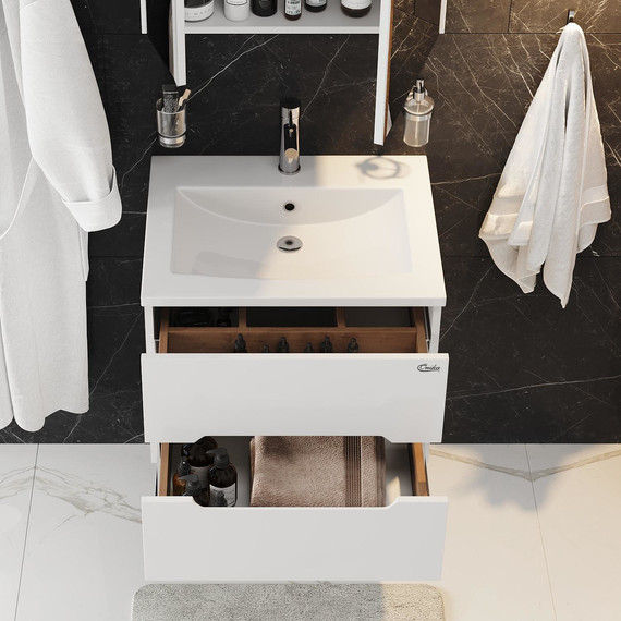 Тумба подвесная с раковиной Onika Айленд 60 см 106114 фото 5