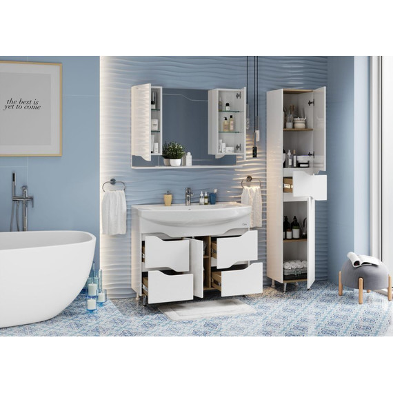 Тумба напольная с раковиной Onika Веронэлла 105 см 110508 - 4 Тумба напольная с раковиной Onika Веронэлла 105 см 110508 фото 4