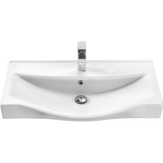 Тумба подвесная с раковиной Onika Девис 80 см 108048, бетон чикаго - 7 Тумба подвесная с раковиной Onika Девис 80 см 108048, бетон чикаго фото 7