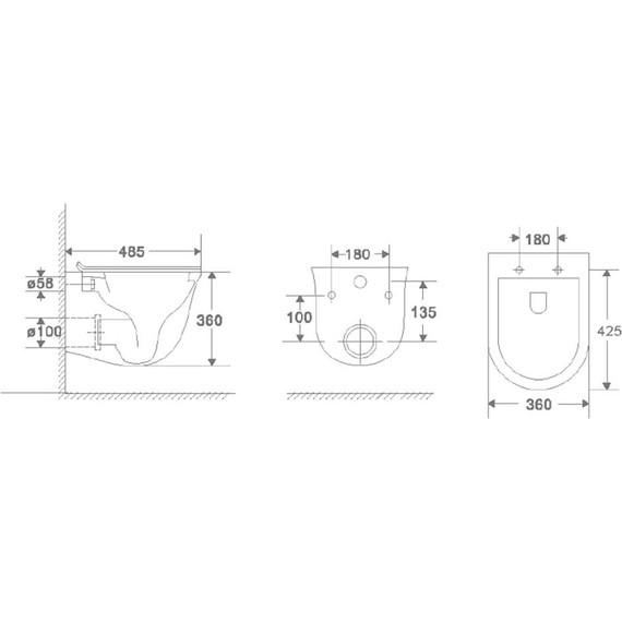Инсталляция Loranto с подвесным безободковым унитазом Azario Felice 4501+AZ-0051 - 6 Инсталляция Loranto с подвесным безободковым унитазом Azario Felice 4501+AZ-0051 фото 6