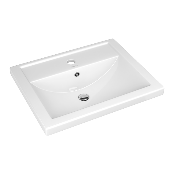 Тумба подвесная с раковиной Onika Легран 50 см 105031, дуб галифакс (раковина Фостер 50) фото 7