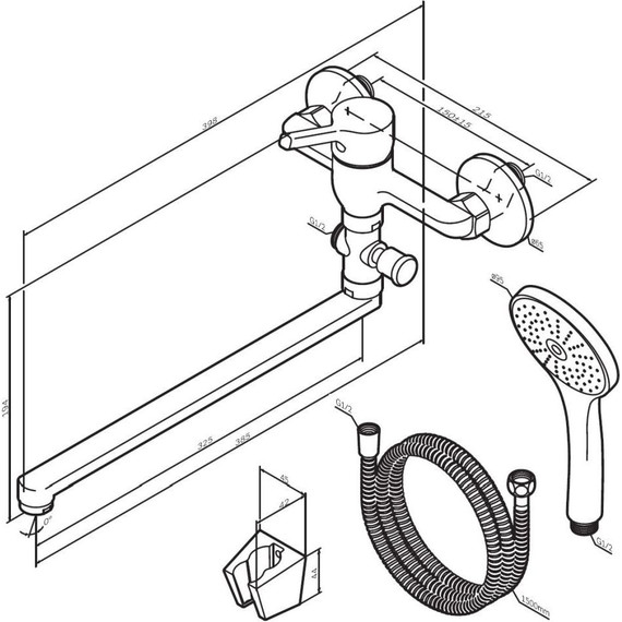 Смеситель для ванны Am.Pm X-Joy S F85B90100, Цвет производителя: хром фото 9