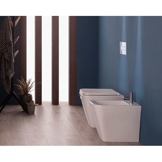 Унитаз приставной безободковый Globo Stone ST004BI фото 2